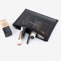 Bolsa negra con cremallera de gran capacidad, bolsa de lavado transparente, estuches de cosméticos, bolsas de cosméticos de malla, bolsa de aseo, bolsas de maquillaje - details 1