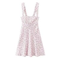 Vestido Floral de Verano OUWU Mini Vintage de Playa con Estampado de Resort - details 13