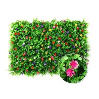 Plantas artificiales para decoración de césped, tablero de seto de eucalipto para pared de patio trasero, valla verde, 60x40cm - details 1