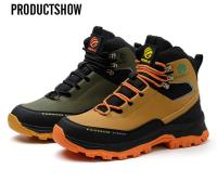 Zapatos de Seguridad para Hombres Impermeables, Altas, Resistentes al Desgaste, Forro de Cuero, Suela de Goma Sintética - details 25