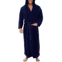 Albornoz extragrande 5XL para hombre, bata de franela de invierno, pijama cómodo de moda - details 0