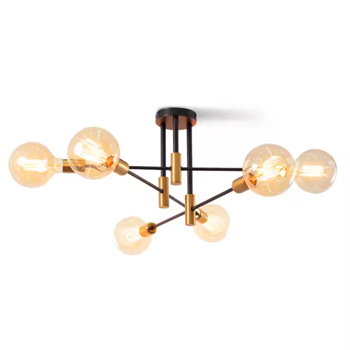 Lámpara de techo nórdica moderna, accesorio de iluminación colgante para interior, comedor, sala de estar, E27 - 1