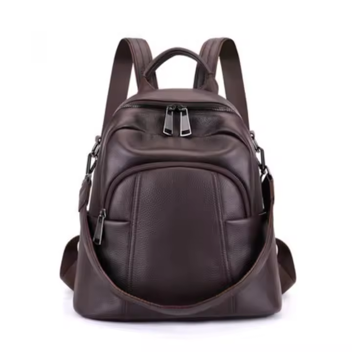 Mochila Mochila de viaje de ocio para salir de moda de cuero para mujer - 1