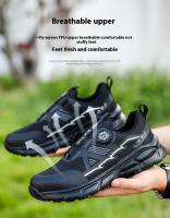 Zapatos de Seguridad Ligeros con Cierre de Gancho y Bucle Zapatillas de Trabajo Transpirables para Hombres Anti-Perforación de Corte Bajo Punta de Acero - details 6