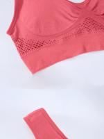 Sujetador deportivo con almohadillas incorporadas, transpirable, alta elasticidad, sin aros, perfecto para yoga, fitness, correr - details 3