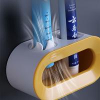 Soporte para cepillo de dientes eléctrico montado en la pared, soporte para cepillo de dientes autoadhesivo que ahorra espacio, drenaje rápido desmontable - details 11
