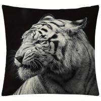 1 Funda De Almohada Con Diseño De Tigre De Animales, Funda De Lino nórdico Para Sofá De Sala De Estar - details 4