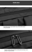 Mochila Unisex Impermeable para Ordenador Portátil de 15,6 Pulgadas, con USB,Para los estudios, viajes o trabajo - details 19