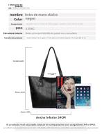 BINGMEI 2025 nuevo bolso de moda europeo y americano bolso de hombro de gran capacidad para mujer tela de PU - details 3