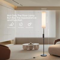 Lámpara de pie LED, lámpara de pie regulable para sala de estar, lámpara de pie con temperatura de 3 colores, lámpara de lectura con pantalla de lino e interruptor de pie - details 23