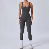 Conjunto de gimnasio para mujer mejorado con acolchado, traje de yoga, ropa deportiva, azul marino beige, 2024 - details 7