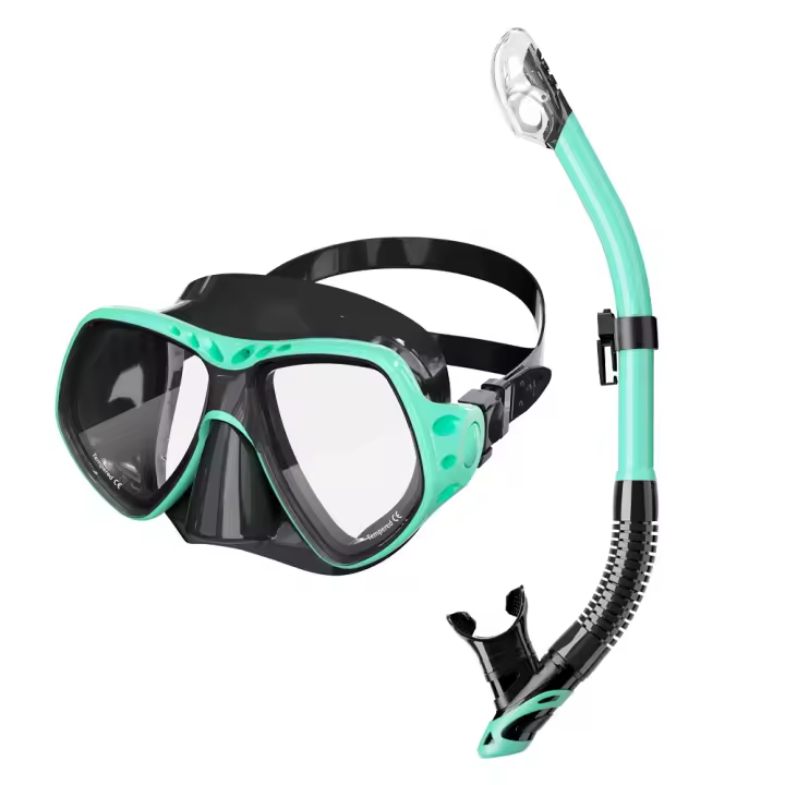 mascarilla de buceo profesional, traje de snorkel, gafas antiniebla de silicona para adultos, Kit de entrenamiento de snorkel, equipo de natación, regalo - 1