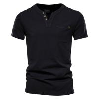 Camiseta informal japonesa de verano para hombre, Camiseta deportiva a la moda, Camiseta ajustada con bolsillo de algodón, camiseta de manga corta para hombre - details 5