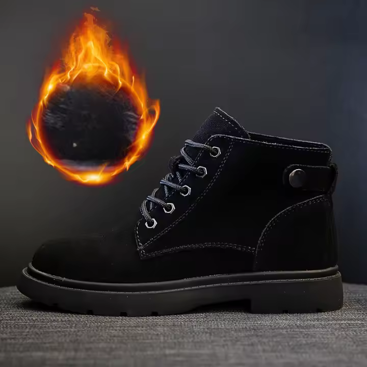Botas cortas versátiles para mujer Estilo británico retro Versión coreana Moda de zapato plano - 1