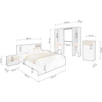 Armario Reversible Nitza Blanco Artik y Natur Medidas 190cm x 187cm x 40cm - details 46