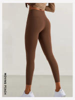 Pantalones largos de Yoga para mujer, pantalones deportivos ajustados, BLB, melocotón móvil - details 7