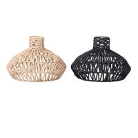 Sombrilla De Lámpara Tejida a Mano Para Sala De Estar Teahouse Cocina Comedor Cubierta De Techo Decorativa Luz Colgante Accesorios De Papel Rattan - details 0