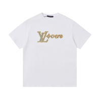 Las mejores camisas casuales básicas de moda de verano, camisetas holgadas de algodón puro para hombres y nuevas camisas de manga corta para parejas con estampados de logotipos en la parte delantera. - details 0