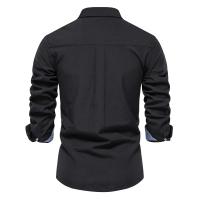 día del padre Camisas ajustadas de calidad de marca para hombres Camisa Oxford de algodón de otoño para hombres Camisas de manga larga con botones para hombres Camisas de negocios casuales - details 2