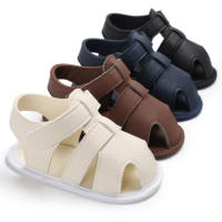 Sandalias De Verano Para Bebé Niño Casual Antideslizantes Cuero Suela De Goma Tallas Para Niños De 3 a 18 Meses - details 8