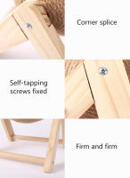 Juguete Para Gatos Rascador De Sisal Y Madera Estable Triangular Durable Juguete De Rotación Para Interiores Con Soporte - details 7