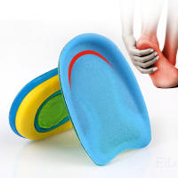 EiD-plantillas de Gel de silicona suave para el talón, cojín masajeador de pies, cuidado de medio talón, almohadilla para fascitis Plantar, Unisex - details 17