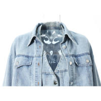 Chaleco de cuello halter, camisa de mezclilla 2025, moda femenina, manga larga, top casual de calle con cuello vuelto - details 5