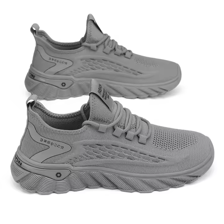 Zapatos De Deporte Para Hombre Con Superficie De Malla Transpirable Moda Versátil Para Correr Y Usar En Exteriores Talla Verdadera - 1