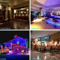 Proyector de efectos de luz láser RGB ESHINY MINI para Navidad con 12 patrones de baile disco DJ para fiesta en casa y escenario T180D3 - details 0
