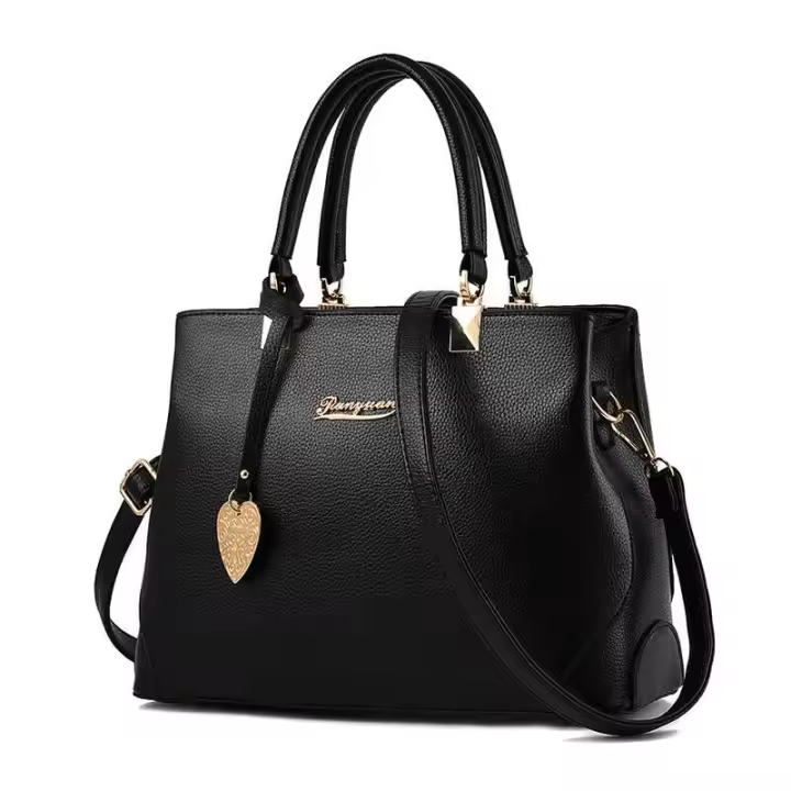Bolso de gran capacidad, nuevo bolso de hombro simple y moderno para mujer, decoración con colgante de amor, mochila de lujo de alta gama - 1