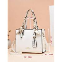 Mochila Casual de Gran Capacidad para Mujer Leten Bolso de Mano con Pañuelos Exquisitos - details 3