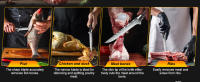 MDHAND Cuchillo Jamonero Flexible de 6 pulgadas para Cortar Piezas de Jamón. Cuchillo de Cocina Profesional para Jamón. Perfecto para Lonchear - details 4