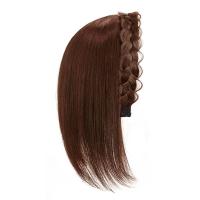 Diadema de Cabeza con Flequillo Integrado Pieza de Reemplazo de Peluca Sintética para Mujeres - details 4