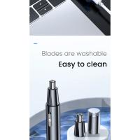 Cortadora de pelo eléctrica para nariz, afeitado multicinético recargable, dos en uno, Unisex, totalmente automática, lavable - details 13