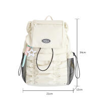 2025 nueva mochila suave para niña, mochila informal de compras de alto valor para estudiantes universitarios femeninos, mochila para mujer - details 3