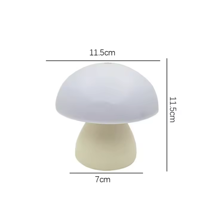Lámpara de mesa con forma de seta, escritorio táctil de carga, cafetería, decoración de dormitorio de hotel, ambiente creativo nórdico, luz nocturna pequeña - 1