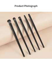 Set De 6 Pinceles De Maquillaje Para Los Ojos Profesionales Suaves Contorno Sombra De Ojos Línea De Ojos Pestañas Herramienta De Belleza Femenina Material De Pelo De Lana - details 3