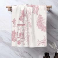 Toile De Jouy Toalla Algodón Francés Azul Marino Baño Ducha Deportes Yoga Toallas - details 53