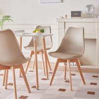 Juego de comedor moderno de 4 sillas, estructura conjunta, mesa redonda, mesa de cocina - details 2