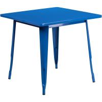 Mesa Cuadrada de Metal Blanco de Grado Comercial de 80 cm para Interiores y Exteriores - details 20