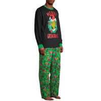 Dr. Seuss GRINCH Who Stole Christmas Matching Family conjuntos de pijama para hombres, mujeres, niños, bebé - details 6