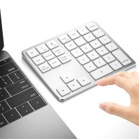 Teclado numérico inalámbrico ultradelgado con Bluetooth, 2,4G, recargable por USB, para IOS y Android, ventana blanca - details 2