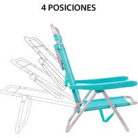 Sillas de Playa Plegables Ligeras Portátiles, Bajables y Reclinables de 4 Posiciones - details 5