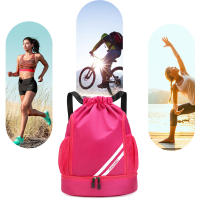 Mochila con cordón, bolsa de cuerda resistente al agua con bolsillos de malla para fútbol, baloncesto y exteriores - details 1