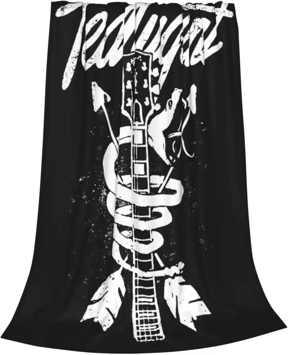 Manta de Plush de Microfibra Suave Diseño Reversible de Music Rock Ted Nugent - 1