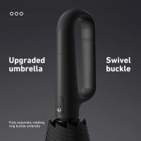 Paraguas plegable totalmente automático con 1 mango y hebilla, fácil de transportar, más grande, más grueso y resistente. Adecuado para hombres y mujeres, portátil y resistente al viento, resistente al viento de doble capa, varios huesos de paraguas, asas - details 14