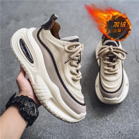 Zapatos deportivos informales con colchón de aire para hombre, zapatos de algodón con aislamiento grueso y felpa y suela aumentada - details 32