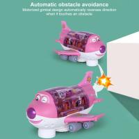 Avión eléctrico de juguete para niños, modelo de avión de coche, simulación de música, juguete de tráfico para niños, regalos de Navidad para niñas - details 3