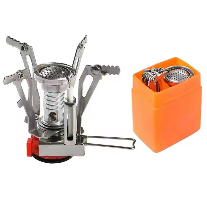 Estufa de camping portátil ultraligera, calentador de agua regulable para mochilas, senderismo, montañismo y camping, 1 unidad. - 1