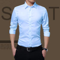 Camisa delgada de solapa de manga larga para hombre, transpirable, cómoda blusa de moda, regalo para hombre, amante del padre - details 6